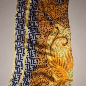 Vintage Fendi Scarf XL swim cover up or head scarf fendi logo some small flaws